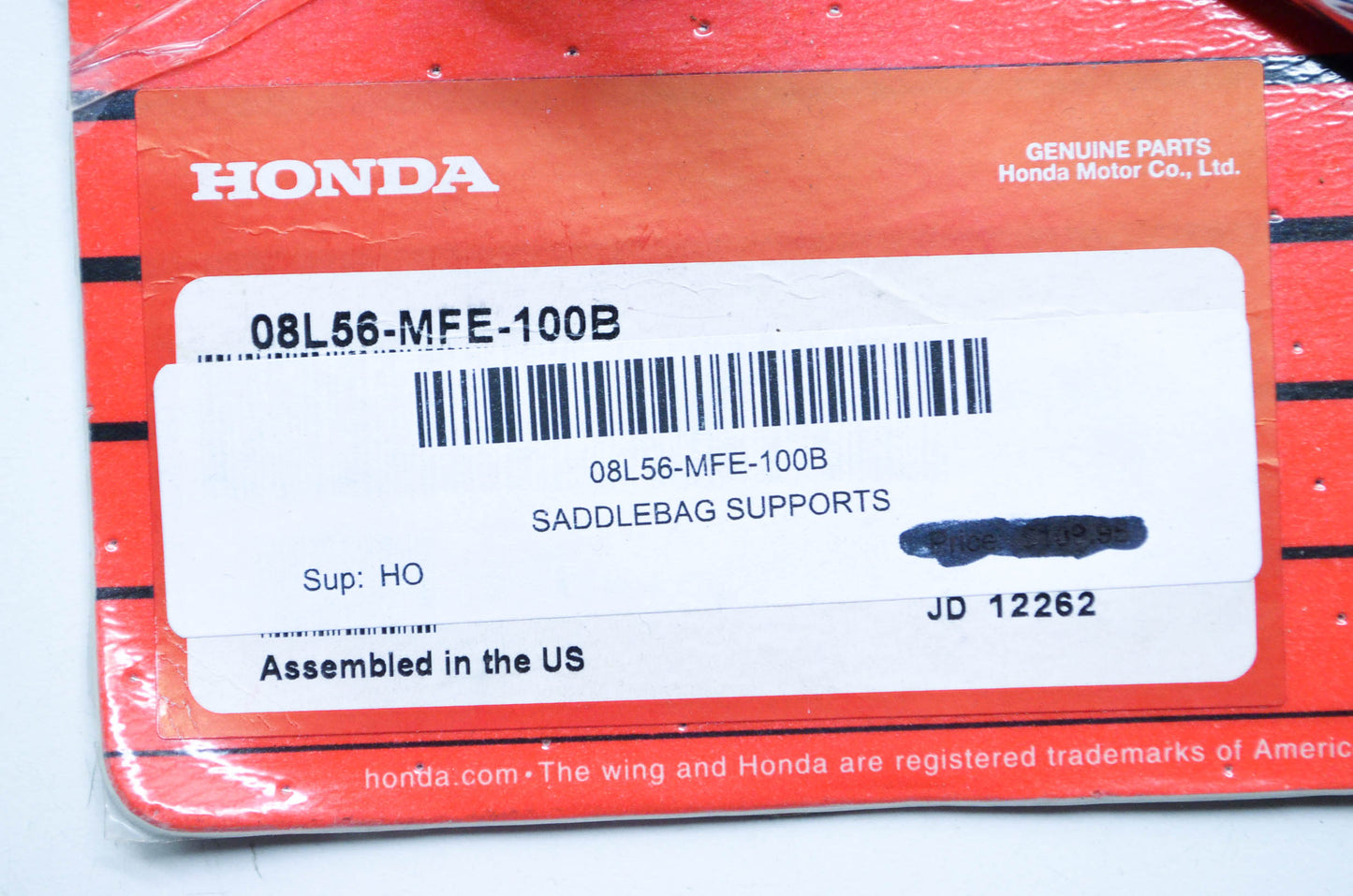 New OEM Honda Saddlebag Supports NOS