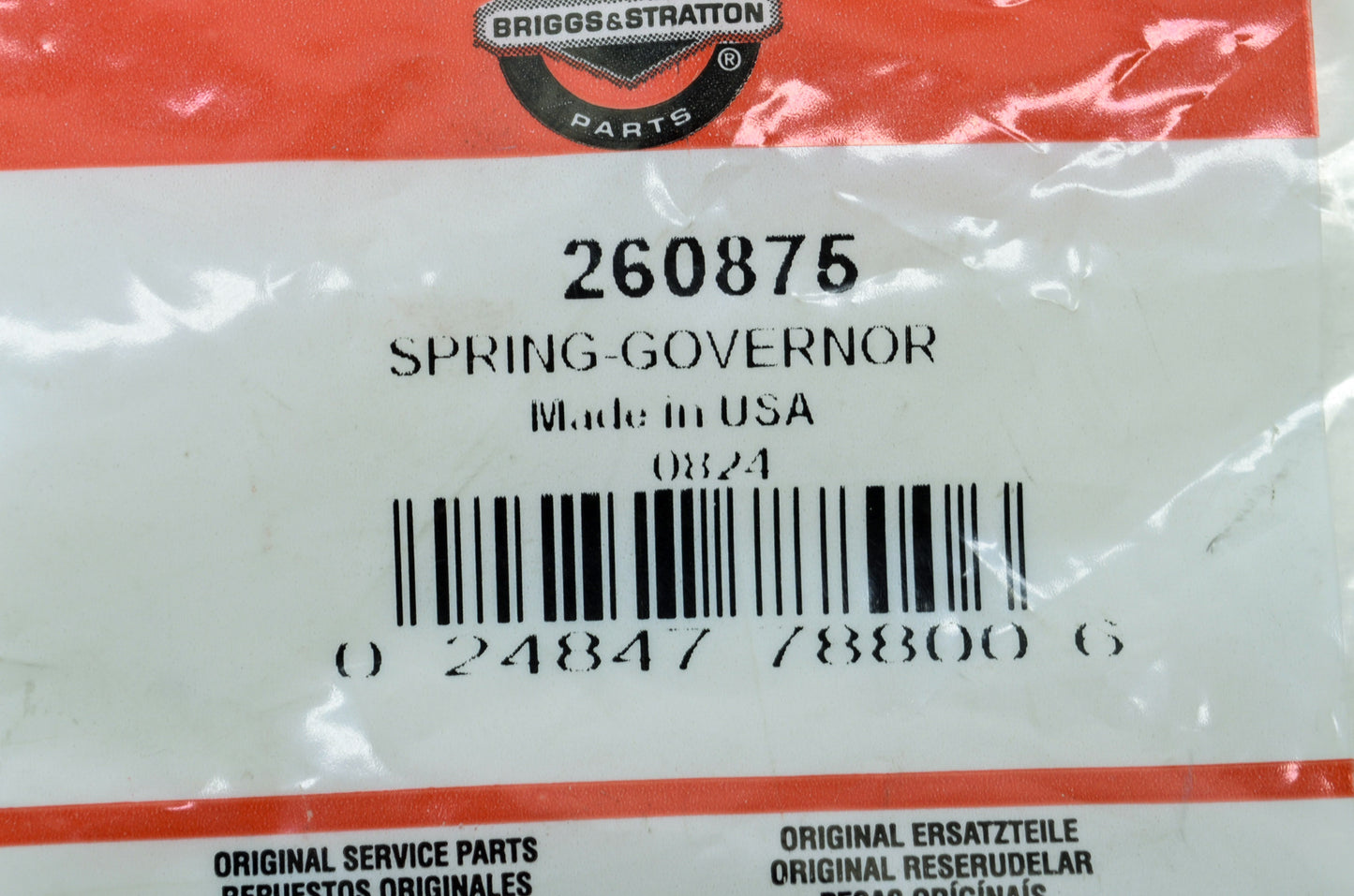 OEM Briggs & Stratton 260875 Governor Spring Qty 2 NOS