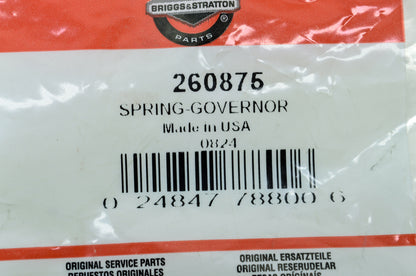 OEM Briggs & Stratton 260875 Governor Spring Qty 2 NOS