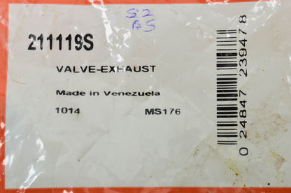 New OEM Briggs & Stratton 211119S Exhaust Valve NOS