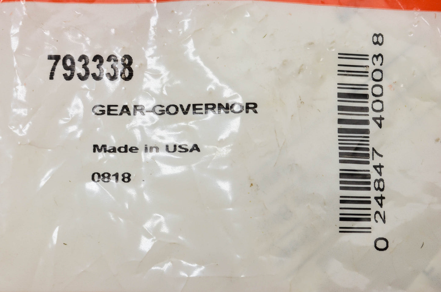 New OEM Briggs & Stratton Governor Gear NOS