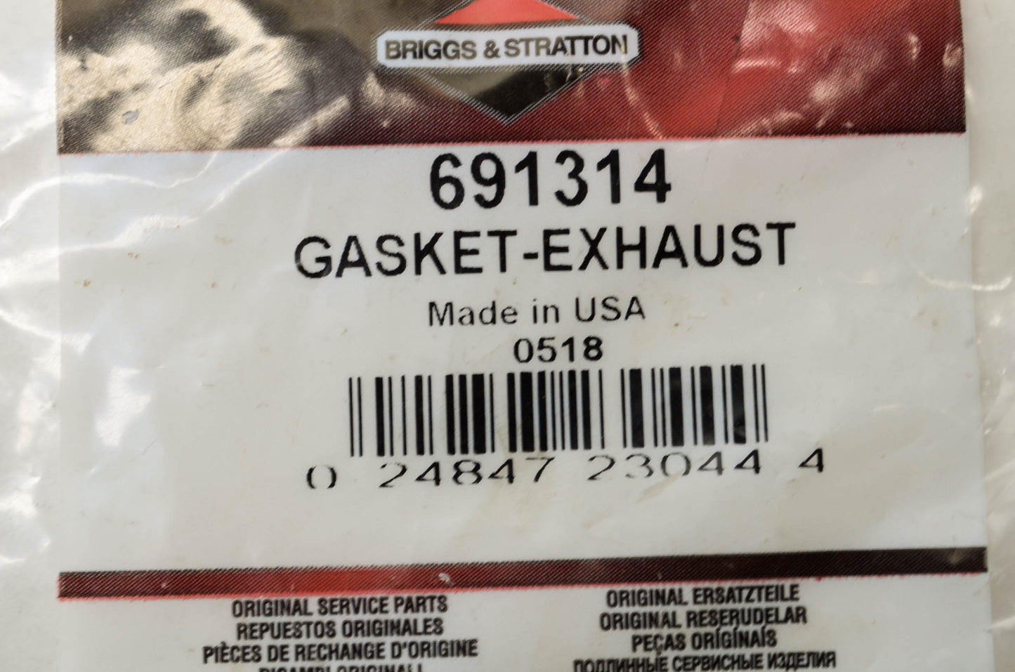 New OEM Briggs & Stratton Exhaust Gasket NOS
