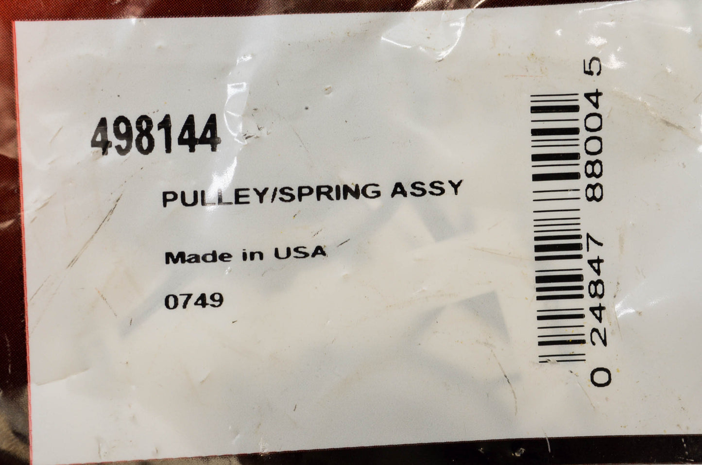 New OEM Briggs & Stratton 498144 Spring Pulley Assembly NOS