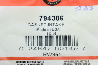 New OEM Briggs & Stratton Intake Gasket NOS