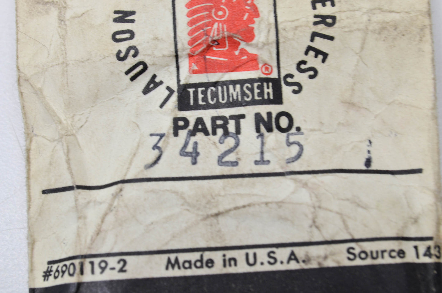 Tecumseh 34215 Breather Kit NOS