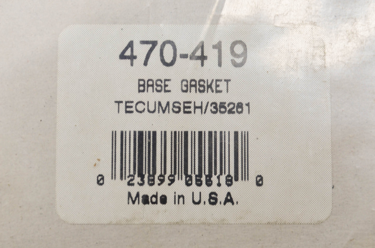 Stens 470-419 Base Gasket Tecumseh 35261 NOS