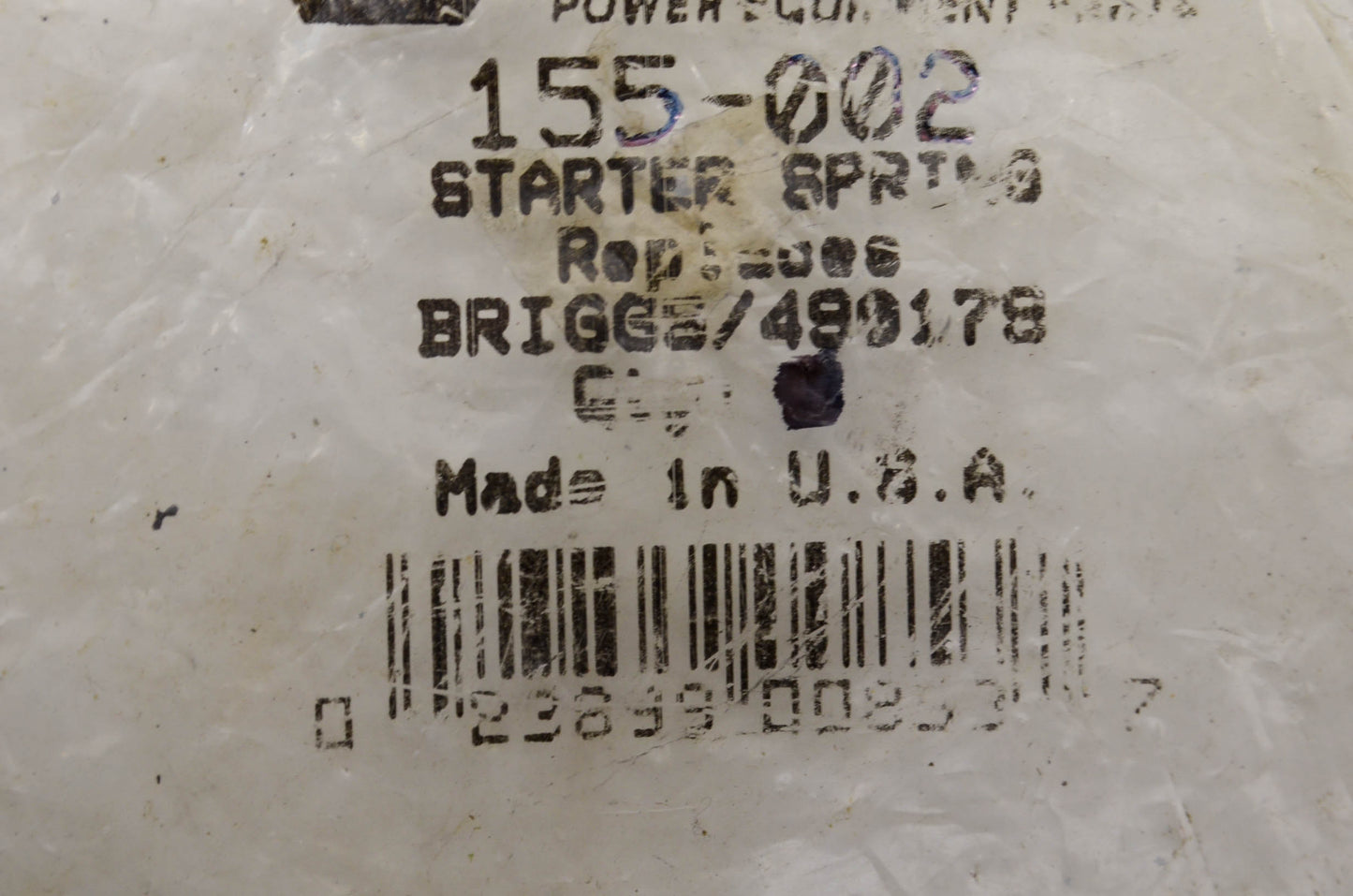 Starter Spring 490178 NOS