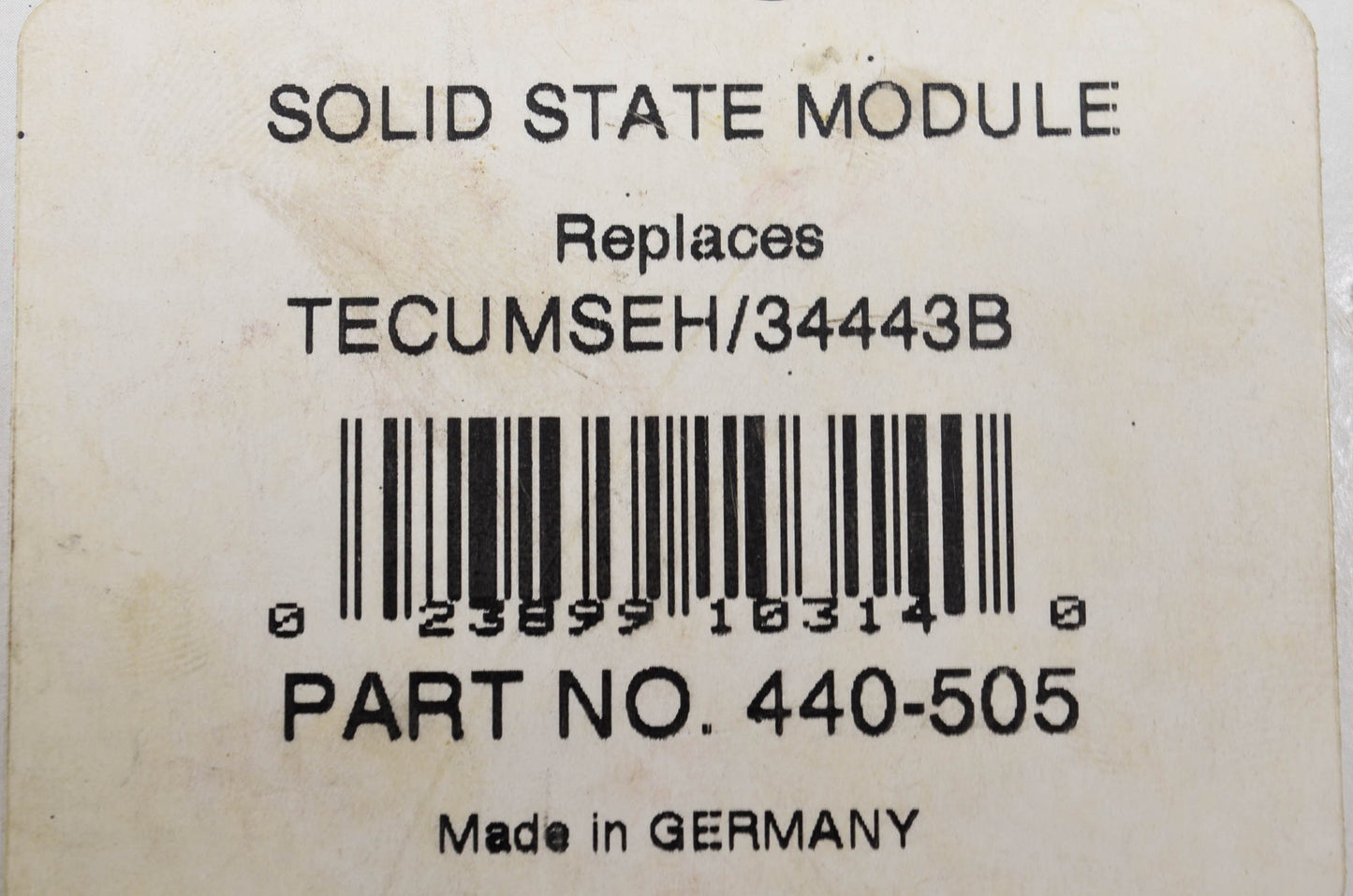 Solid State Module for Tecumseh 34443B, 440-505 NOS