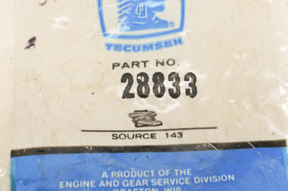 Tecumseh 28833 O-Ring Qty 2 NOS