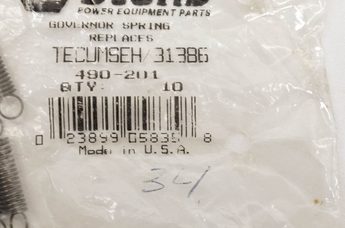 Stens 490-201 Governor Spring Qty 4 NOS
