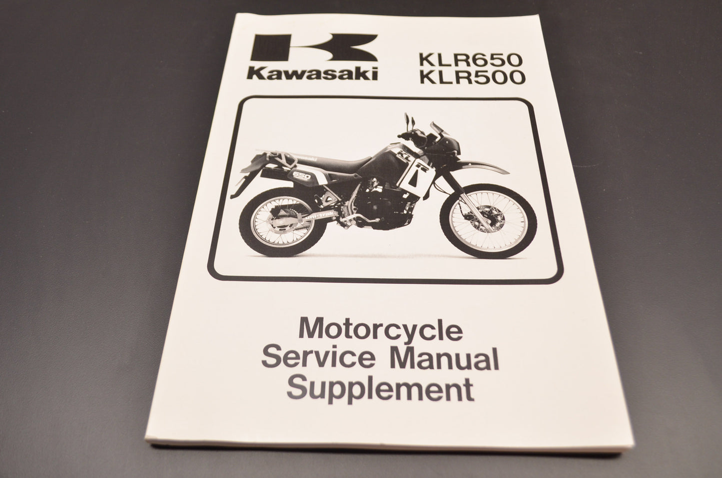 OEM Kawasaki 99924-1080-62 Service Manual Supplement KL650A NOS