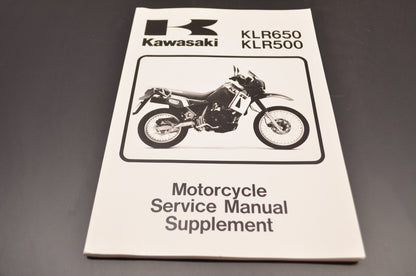 OEM Kawasaki 99924-1080-62 Service Manual Supplement KL650A NOS