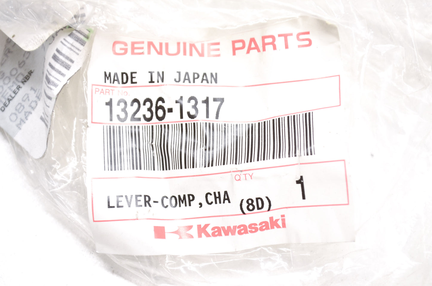 OEM Kawasaki 13236-1317 Change Pedal Lever NOS