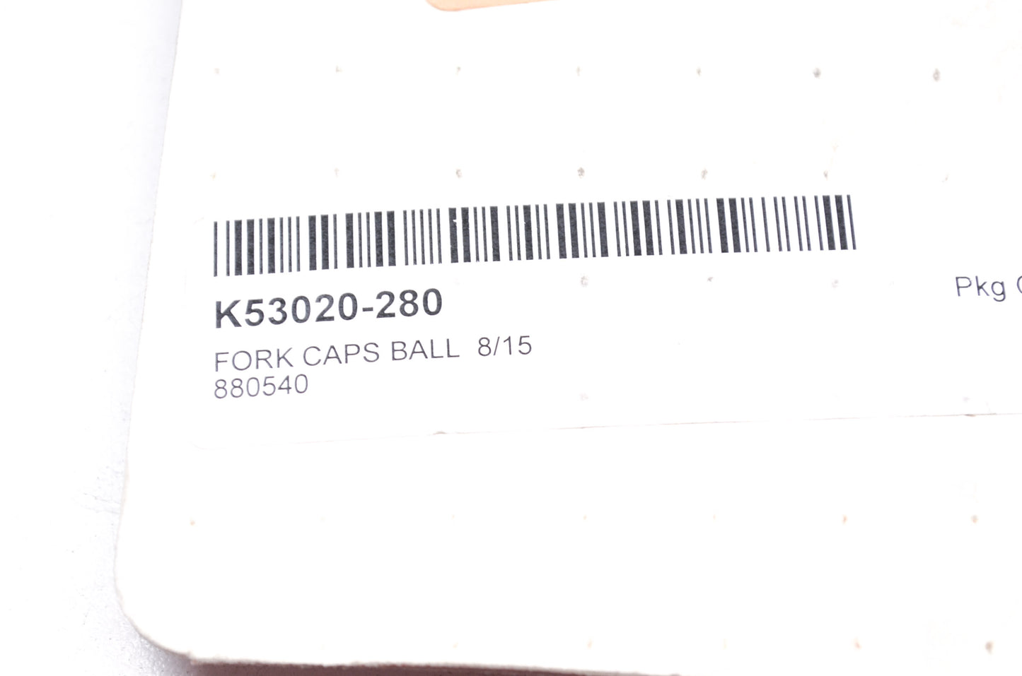 Fork Cap Kit 8/15 NOS