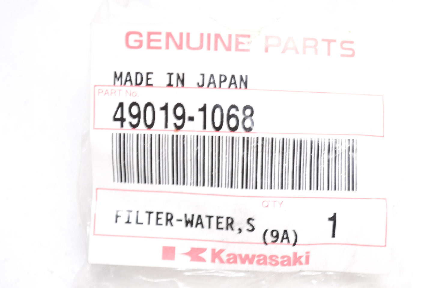 New OEM Kawasaki Water Strainer Filter 49019-1068 NOS