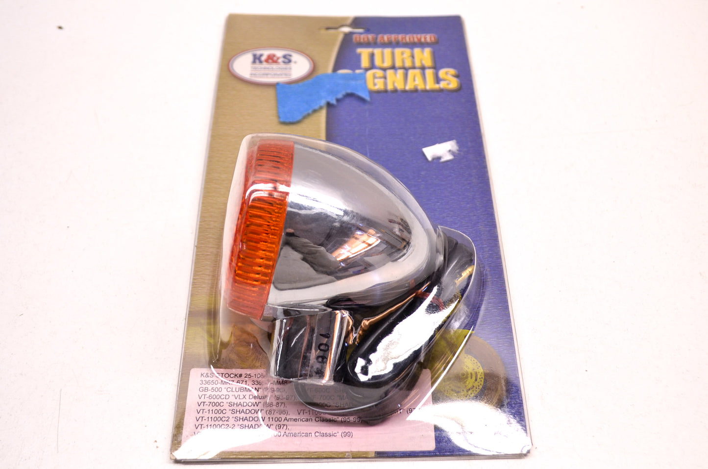 K&S 25-1064, 11-2649 Rear Left Turn Signal 25-1064 NOS