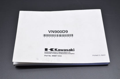 OEM Kawasaki 99987-1512 Owner's Manual VN900D9F