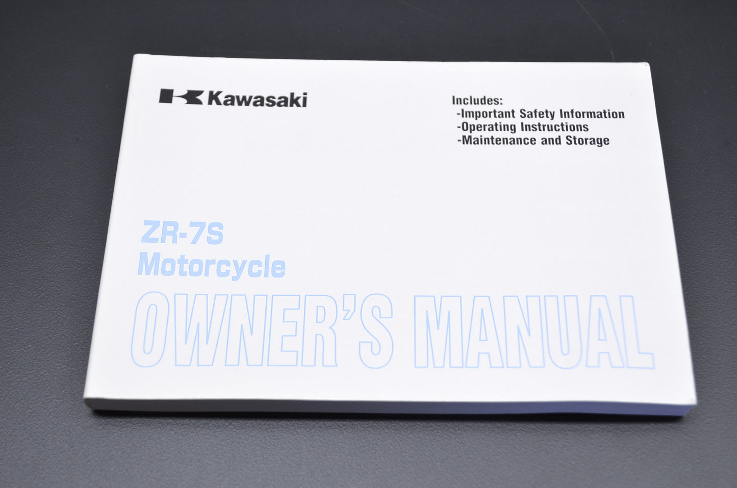 OEM Kawasaki 99987-1104 Owner's Manual ZR750-H3 NOS