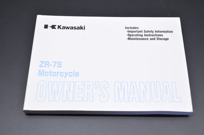 OEM Kawasaki 99987-1104 Owner's Manual ZR750-H3 NOS