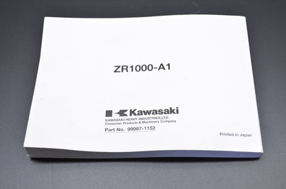 OEM Kawasaki 99987-1152 Owner's Manual ZR1000-A3 NOS