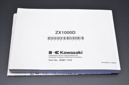 OEM Kawasaki 99987-1423 Owner's Manual ZX1000D7F