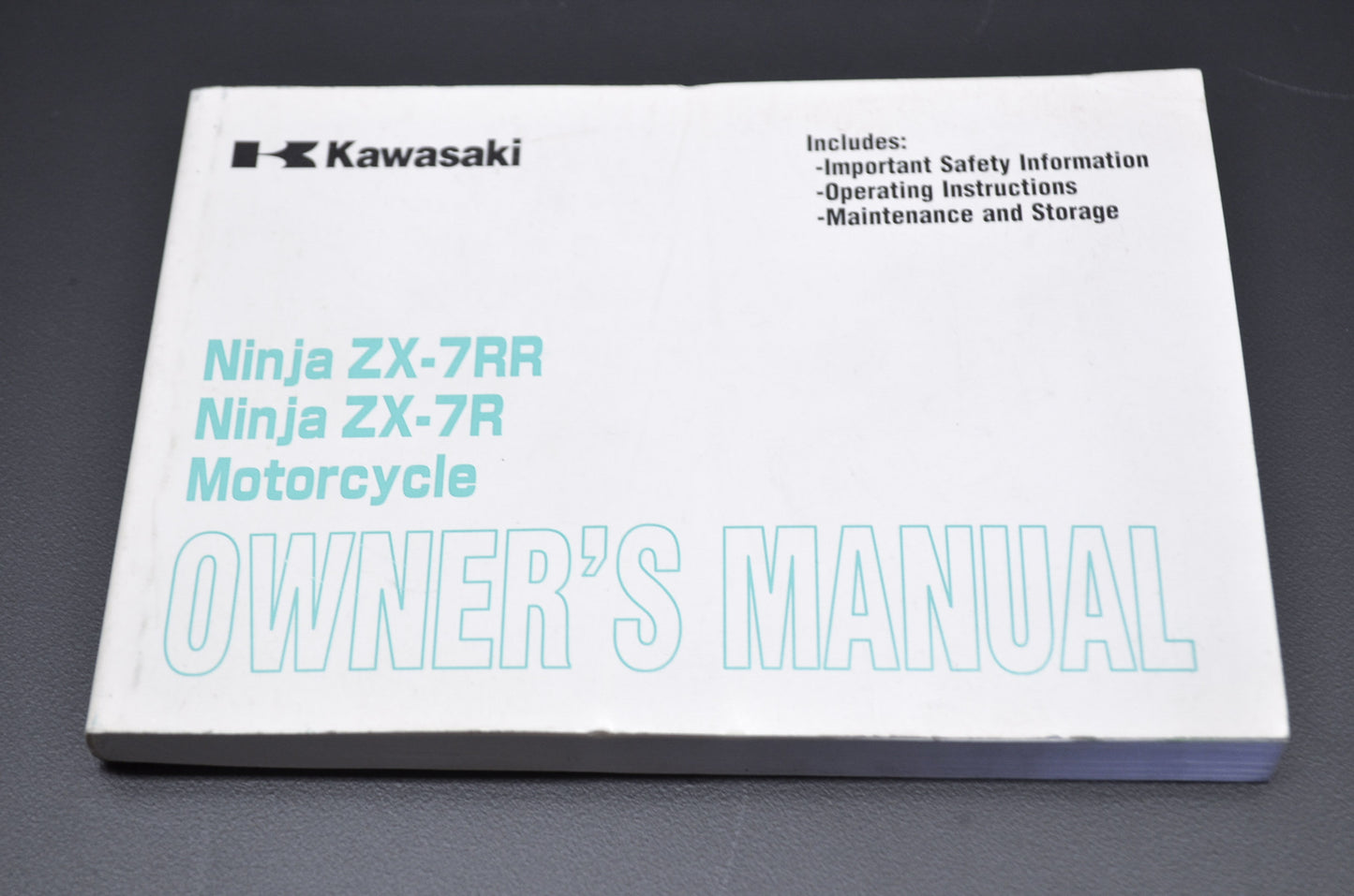 OEM Kawasaki 99987-1140 Owner's Manual ZX750-P8
