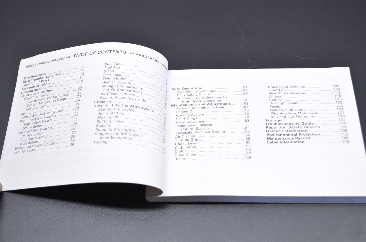 OEM Kawasaki 99987-1140 Owner's Manual ZX750-P8