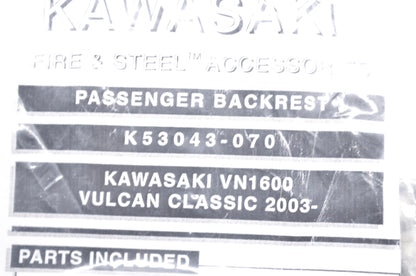 Passenger Backrest Kit NOS