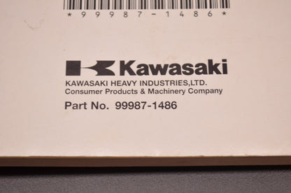 OEM Kawasaki 99987-1486 Owner's Manual ZX600P8F