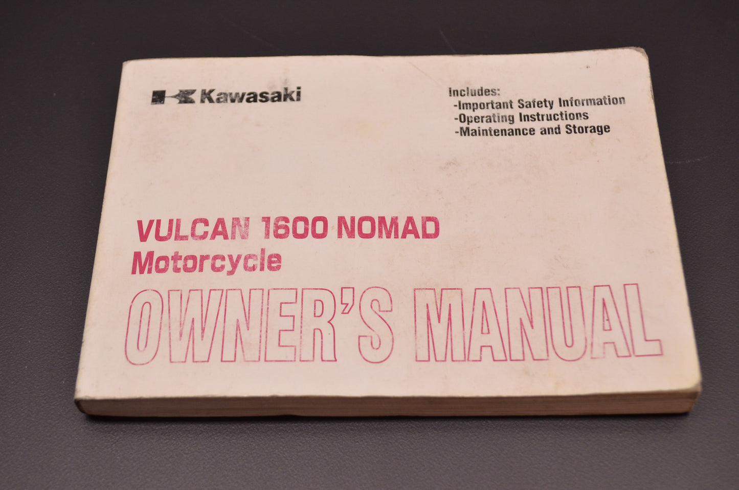 OEM Kawasaki 99987-1273 Owner's Manual VN1600-D1