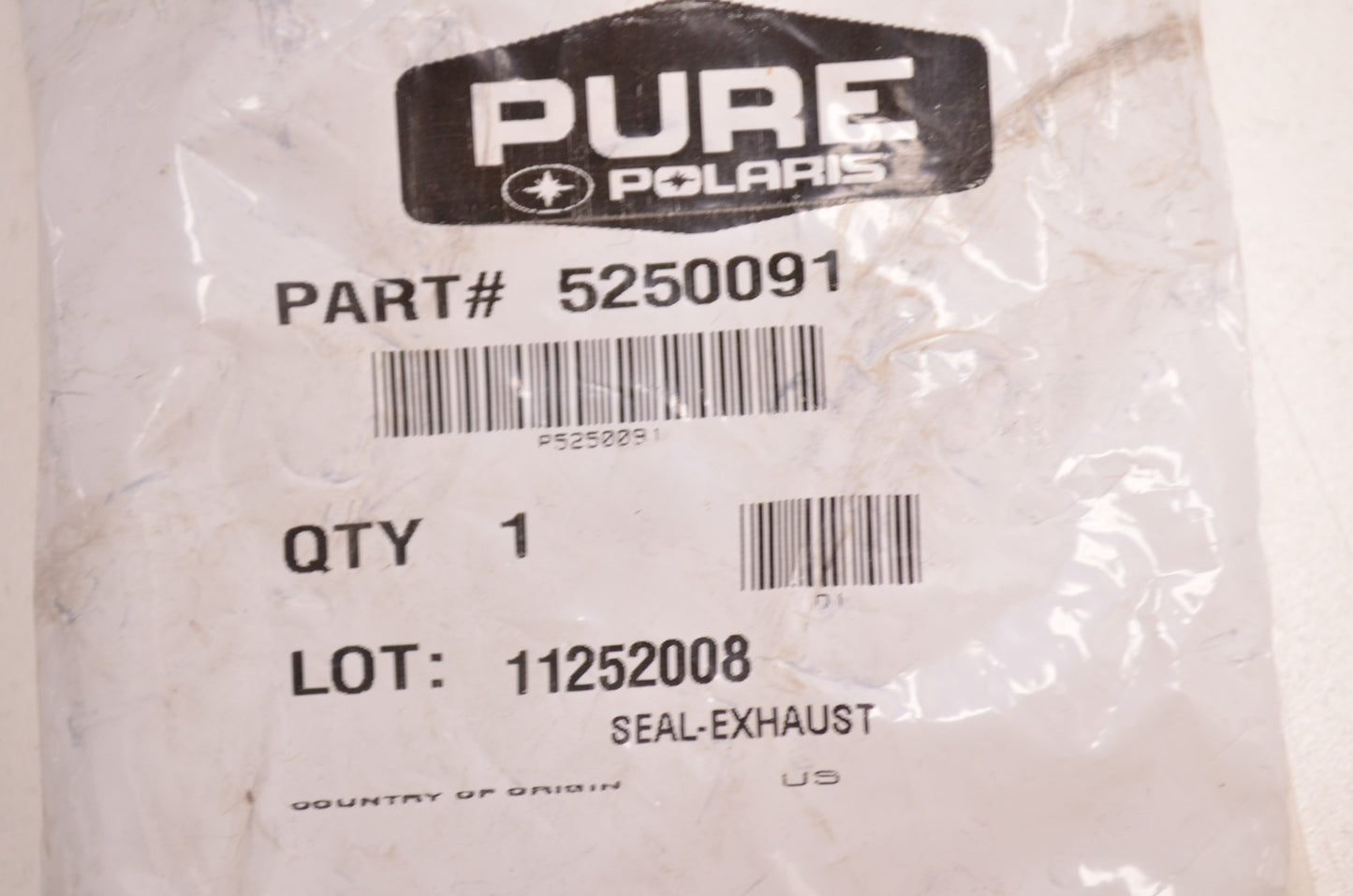 OEM Polaris 5250091 Exhaust Seal NOS