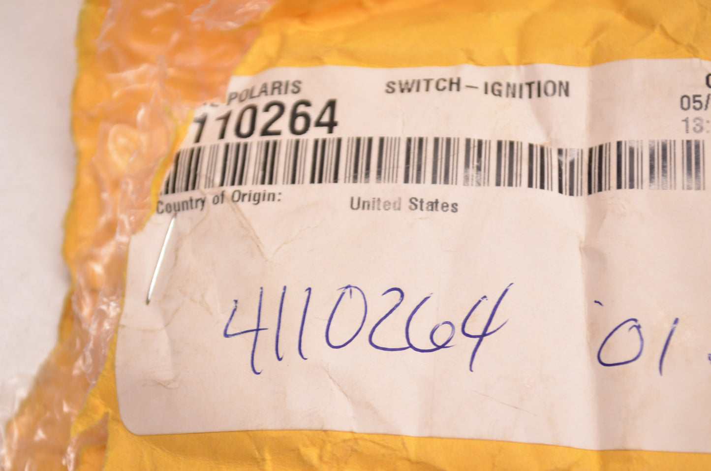 OEM Polaris 4110264 Ignition Switch NOS