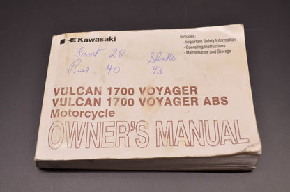 OEM Kawasaki 99987-1704 Owner's Manual VN1700A/B