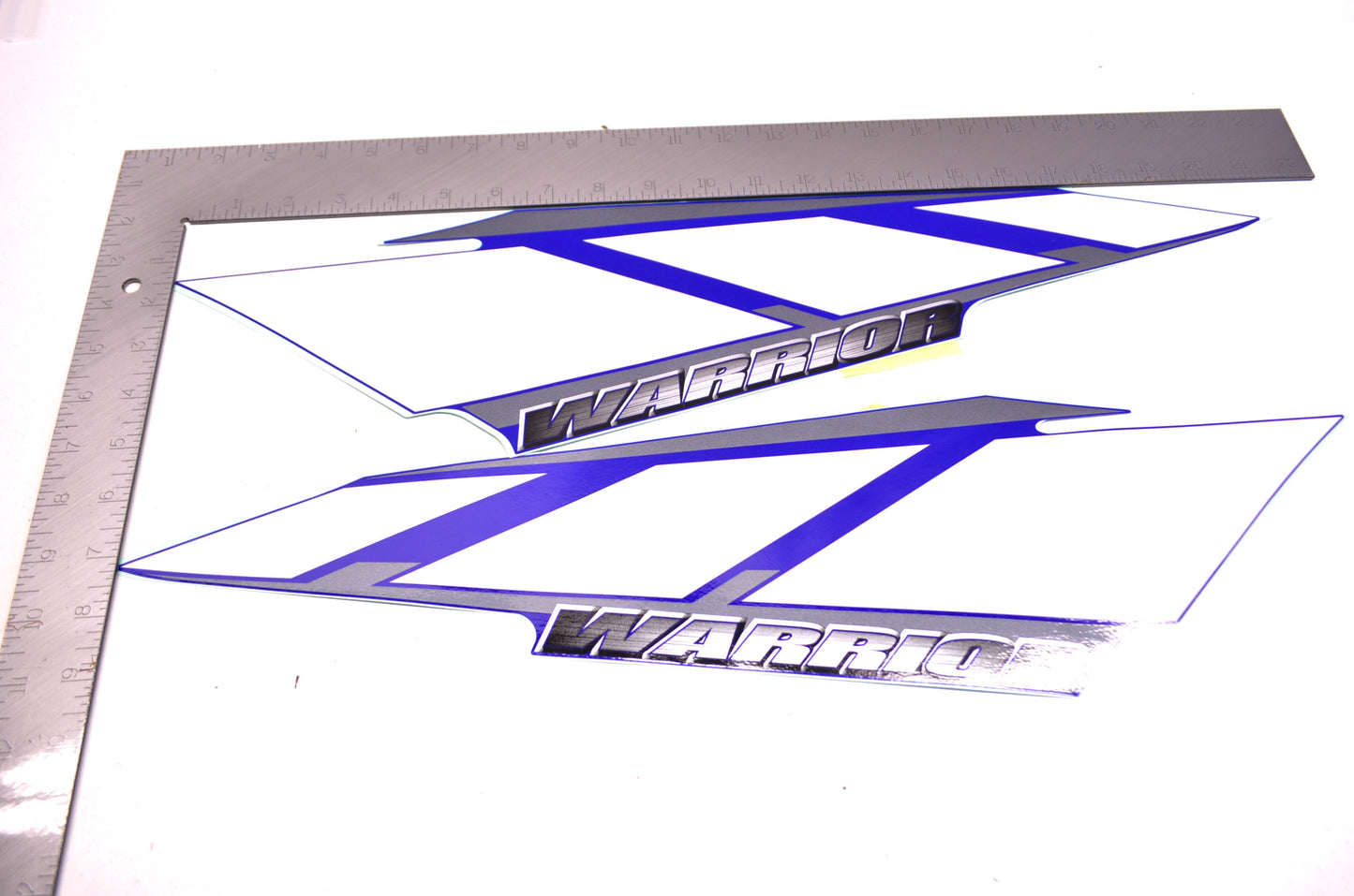 New OEM Yamaha Rear Fender Graphic Kit 'Warrior' Decal NOS
