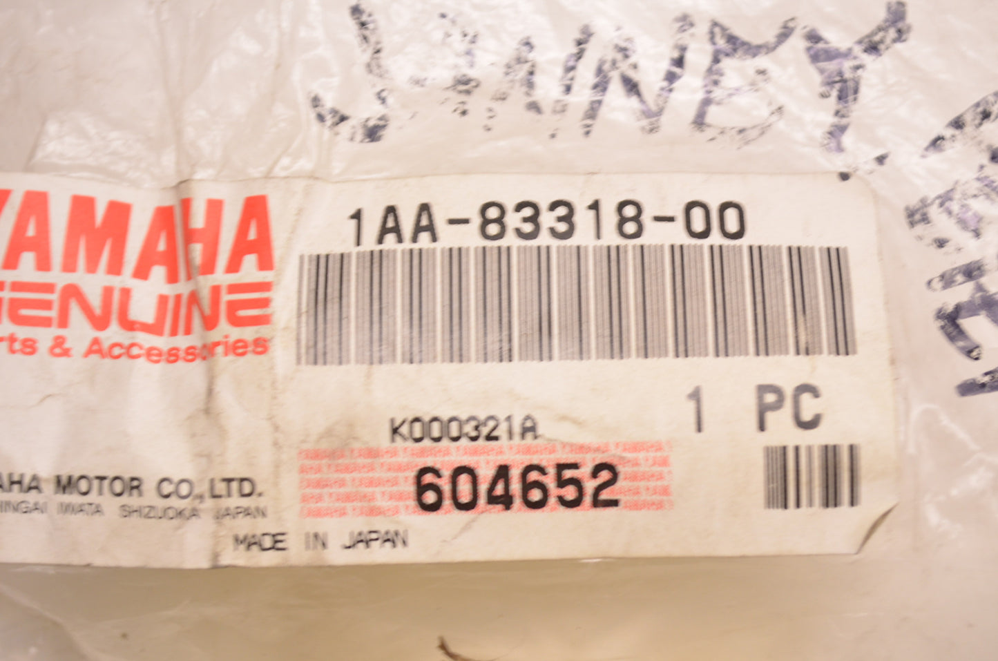 New OEM Yamaha Turn Signal Stay NOS