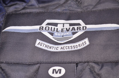 New OEM Suzuki Boulevard Leather Motorcycle Jacket w/ Armor Size Medium NOS