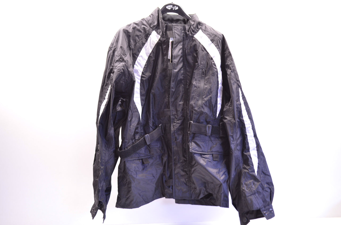 Fulmer TRS2BLK, TRS2BLK2XL Black Reflective Rainsuit Jacket 2XL NOS