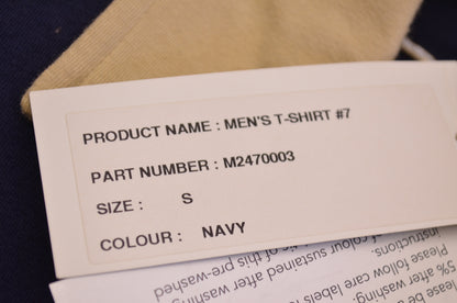 Navy Tan Polo Shirt Small NOS