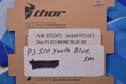 S10 Youth Blue Small Pajama Set NOS