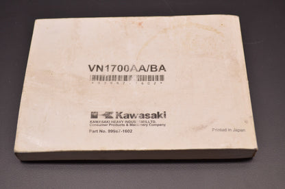 OEM Kawasaki 99987-1602 Owner's Manual VN1700A/B