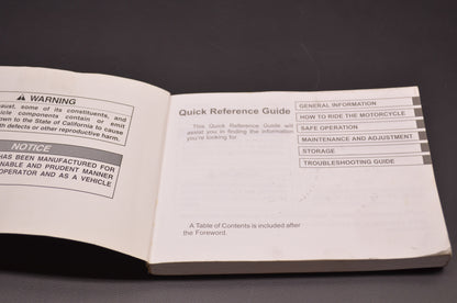 OEM Kawasaki 99987-1602 Owner's Manual VN1700A/B
