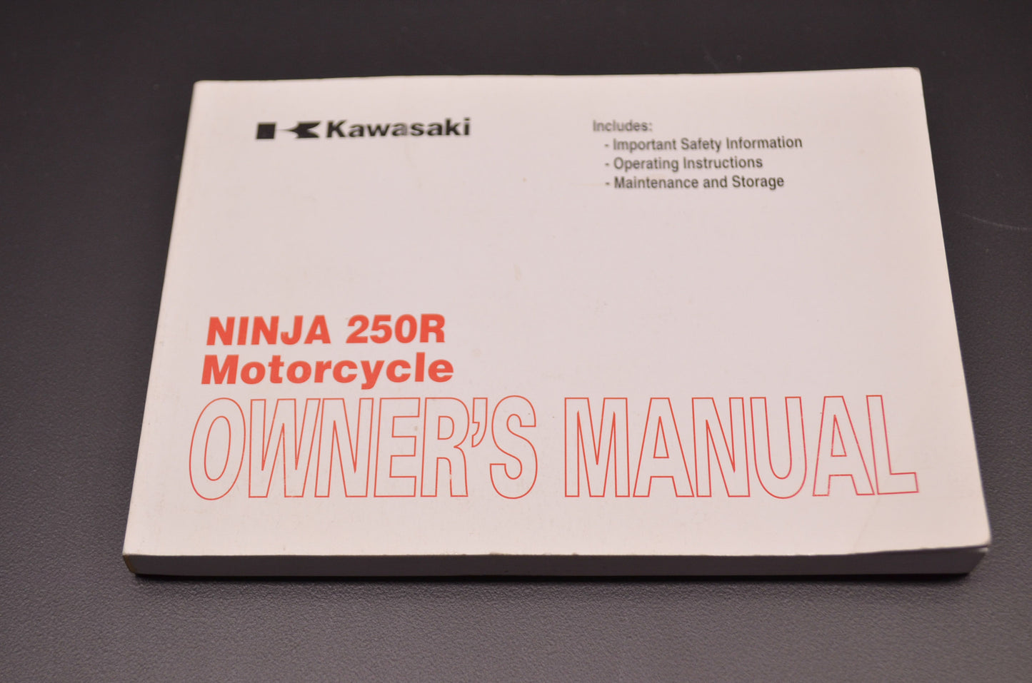OEM Kawasaki 99987-1445 Owner's Manual EX250J