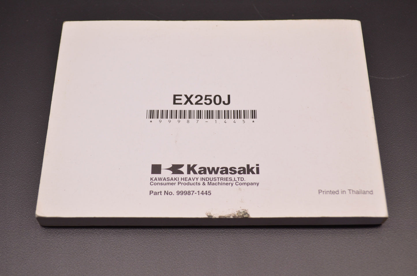 OEM Kawasaki 99987-1445 Owner's Manual EX250J