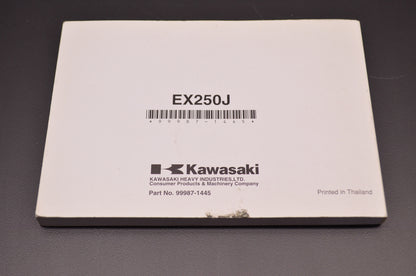 OEM Kawasaki 99987-1445 Owner's Manual EX250J