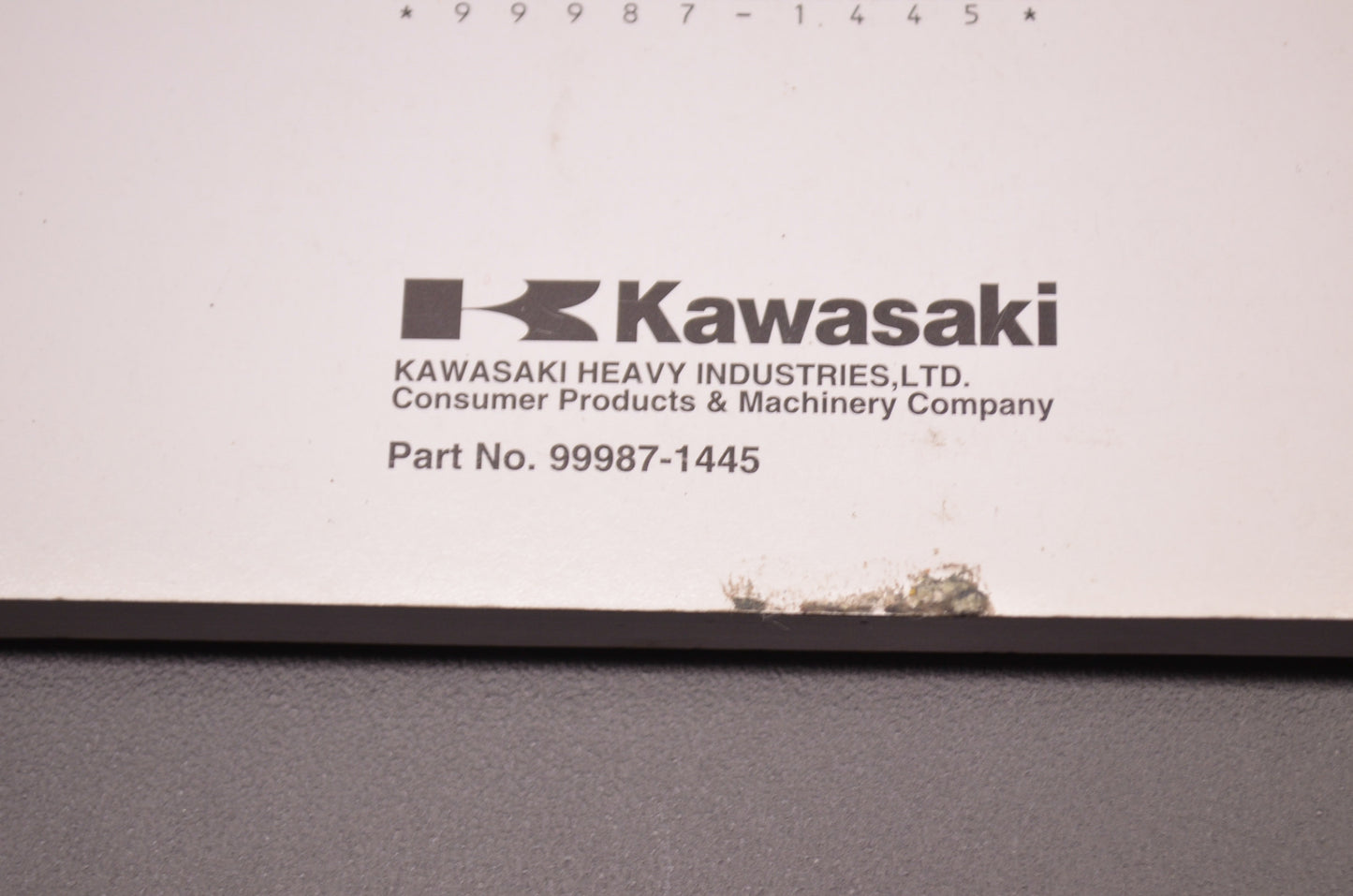 OEM Kawasaki 99987-1445 Owner's Manual EX250J