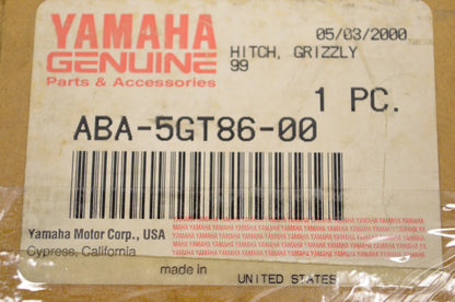 OEM Yamaha ABA-4GT86-00-00, ABA-4GT86-00 ABA-4GT86-00-00 Grizzly Hitch Kit NOS