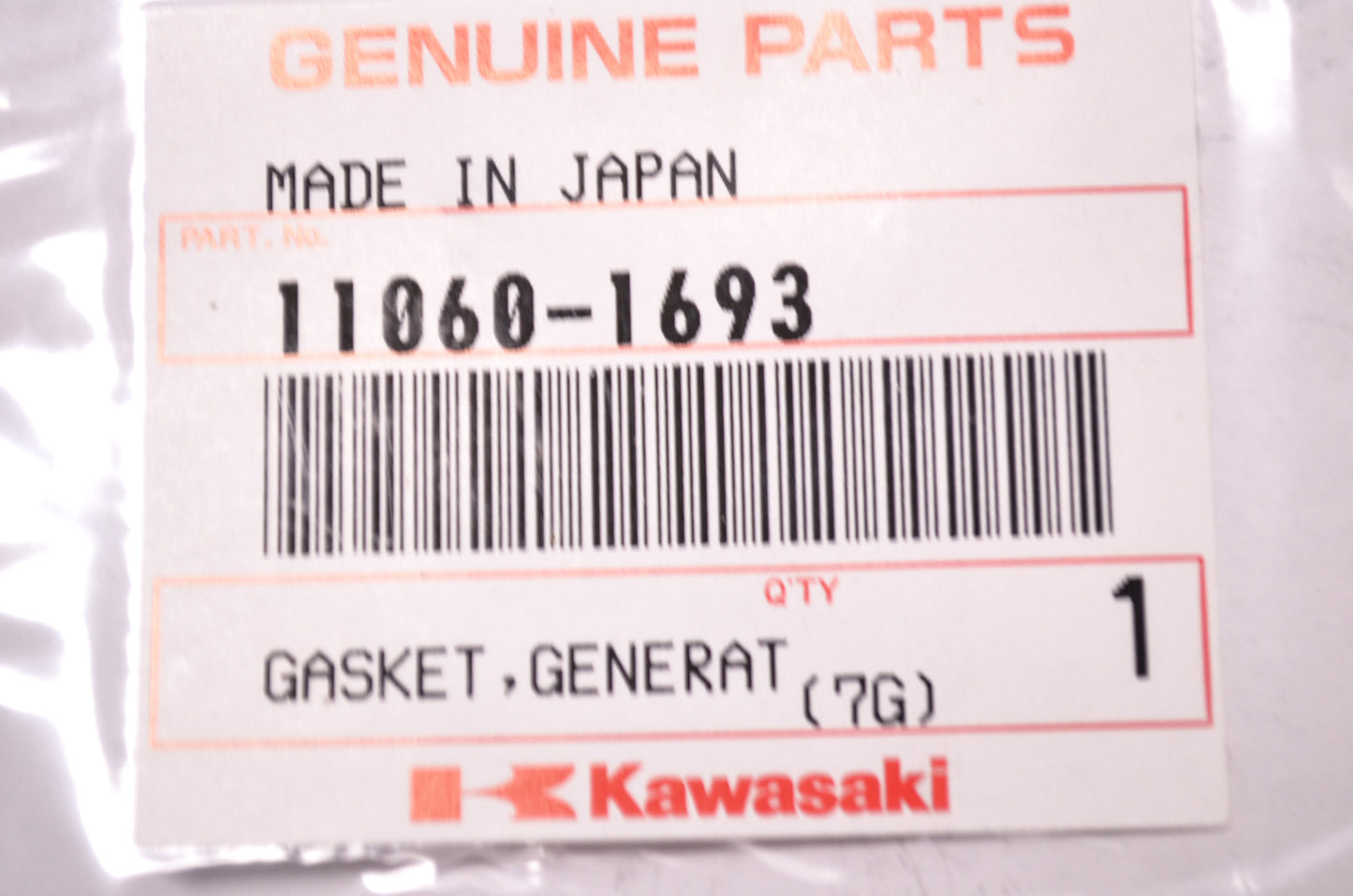 OEM Kawasaki 11060-1693 Generator Cover Gasket