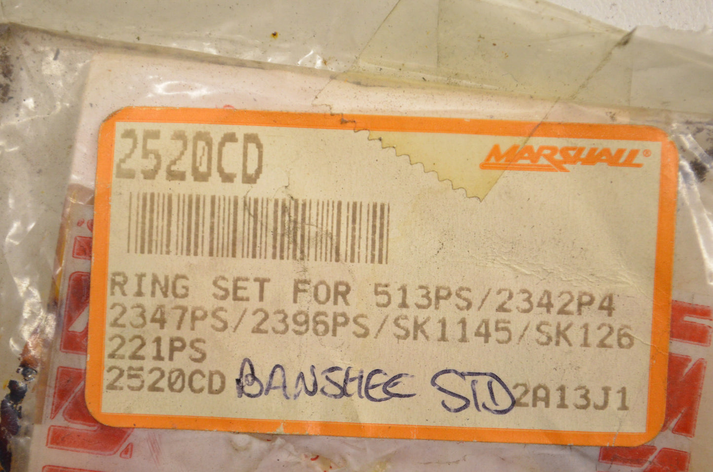 Wiseco 2520CD 2520Cd Piston Ring Kit NOS