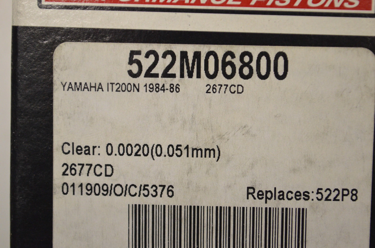 Piston Kit 68 mm NOS