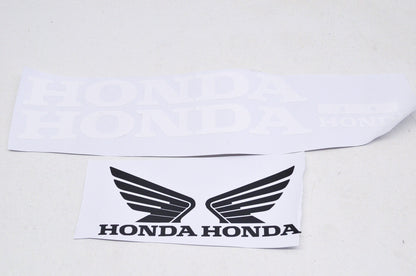 Black and White Motorcycle/ATV Decals Qty 4 NOS